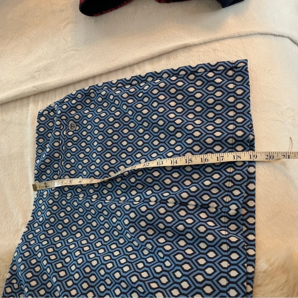 Geometric Blue and White Women's Skirt Tory Burch sport xl - Picture 8 of 8